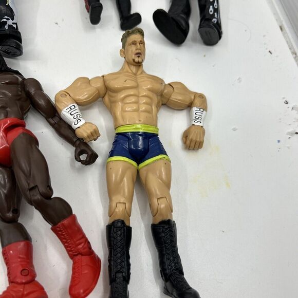 WWE WWF Booker T Action Figure Red Tights Jakks Pacific lot of 10 - Picture 2 of 13
